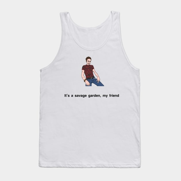 Peep Show Savage Garden Tank Top by tommytyrer